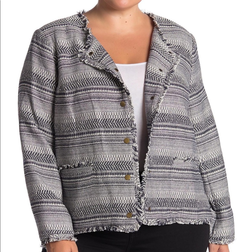 1.State Tweed Blazer 2x